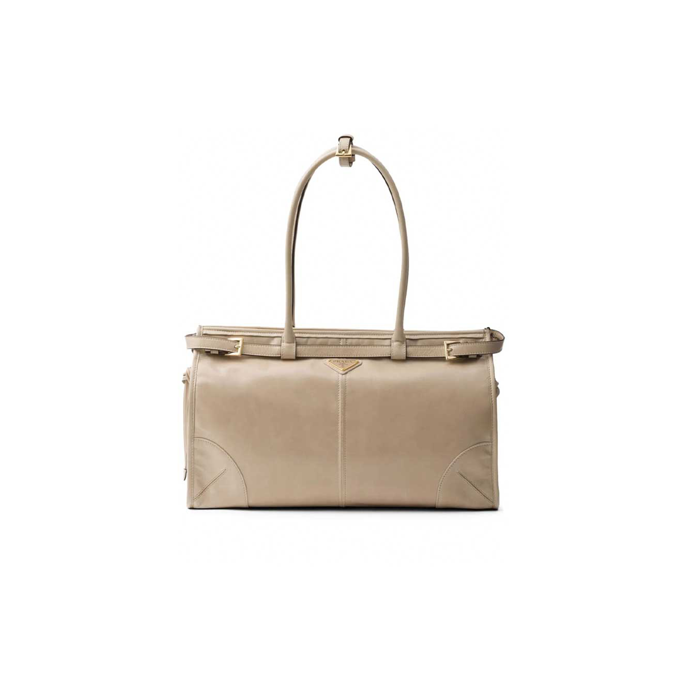 PRADA BONNIE LARGE LEATHER HANDBAG 1BA433 (38*24*12cm)